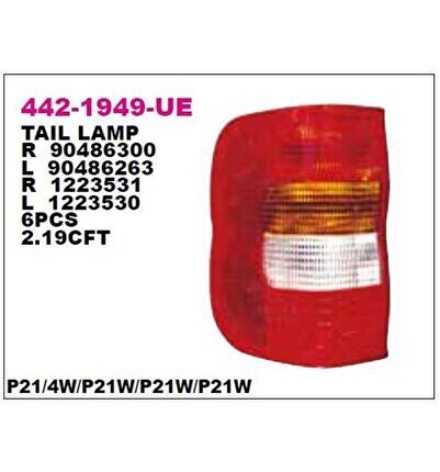 DEPO-442-1949L-UE - STOP LAMBASI SOL OPEL COMBO 93-00
