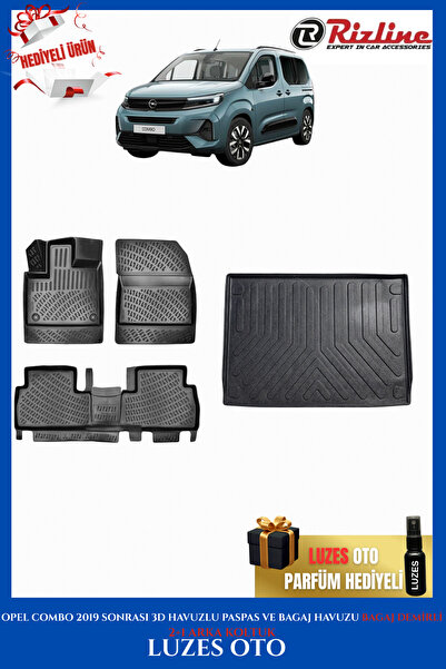 1_org_zoom-25716.jpg Opel Combo 3D Havuzlu Paspas 2+1 ARKA KOLTUK ve Bagaj Havuzu BAGAJ DEMİRLİ 2019 - Görsel 1