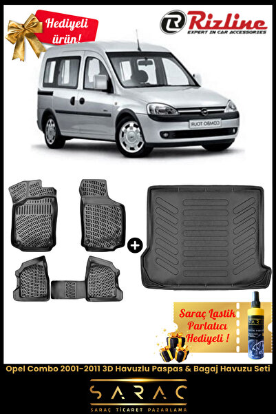 1_org_zoom-25718.jpg Opel Combo 2001-2011 3D Havuzlu Paspas & Bagaj Havuzu Seti+(HEDİYELİ!) - Görsel 1