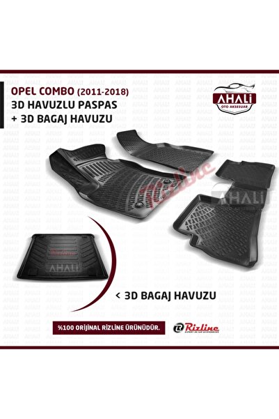1_org_zoom-25727.jpg Opel Combo 2011-2018 3d Havuzlu Paspas Ve Bagaj Havuzu+ - Görsel 1