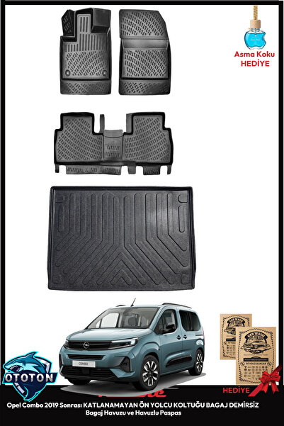 1_org_zoom-25730.jpg Opel Combo 2019 Sonrası Katlanır Ön Koltuk DEMİRLİ Bagaj Havuzu&Havuzlu Paspas ve TON KOKU - Görsel 1