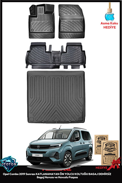 1_org_zoom-25731.jpg Opel Combo 2019 Sonrası Katlanmaz Ön Koltuk-DEMİRSİZ Bagaj Havuzu&Havuzlu Paspas ve TON KOKU - Görsel 1