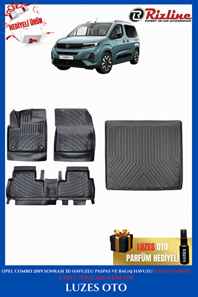 1_org_zoom-25737.jpg Opel Combo 3D Havuzlu Paspas 3 ADET TEKLİ ARKA KOLTUK ve Bagaj Havuzu BAGAJ DEMİRSİZ 2021 - Görsel 1