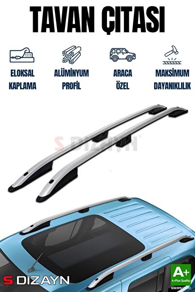 1_org_zoom-25884.jpg S-Dizayn Opel Combo D Kısa Şase Aluminyum Gri Tavan Çıtası 2011-2018 A+ Kalite - Görsel 1