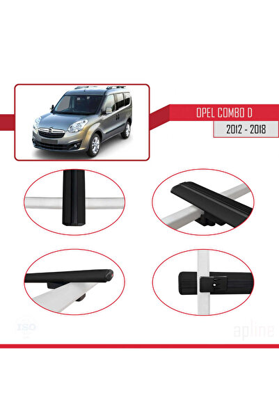 1_org_zoom-25948.jpg Opel Combo D 2012-2018 Arası Ile Uyumlu Basıc Model Ara Atkı Tavan Barı Siyah 3 Adet - Görsel 1