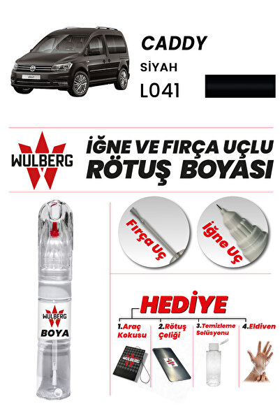 1_org_zoom-2670.jpg Volkswagen Caddy Siyah L041 Rötuş Boya 25 ml İğne & Fırça Uçlu Kalıcı Çizik Giderici - Görsel 1