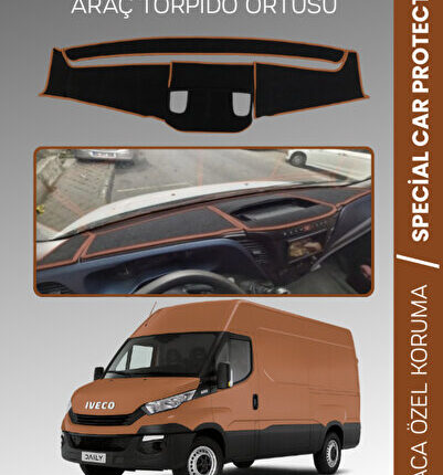 IVECO DAILY (2014-2019) Torpido Örtüsü Panel Torpido Koruma Araca Özel Tam Uyum Kaymaz Kolay Montaj
