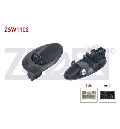 ZEGEN-ZSW1102 - CAM ACMA ANAHTARI CIFTLI 10 PIN IVECO DAILY III 1999-2006