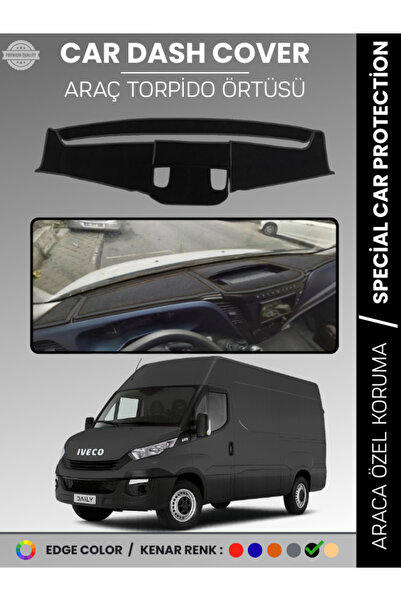 1_org_zoom-27820.jpg IVECO DAILY (2014-2019) Torpido Örtüsü Panel Torpido Koruma Araca Özel Tam Uyum Kaymaz Kolay Montaj - Görsel 1