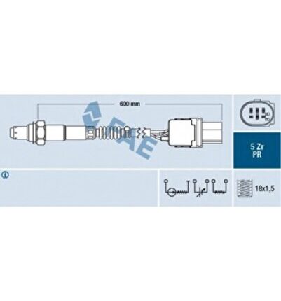 İveco Ticarı Oksıjen Lambda Sensoru Karsan Jest Ducato Boxer Jumper Daıly IV V 11> - 75063