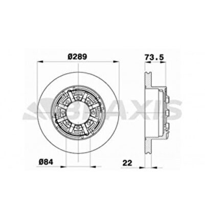 İveco Ticarı Arka Fren Disk Aynası İveco Daıly 5,8 35,10 35,12 49,12 C11 96>99 - Ad0408
