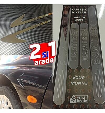 Fiat Scudo Exclusive Kapı Eşiği Set + Çamurluk Vent Krom Görsel