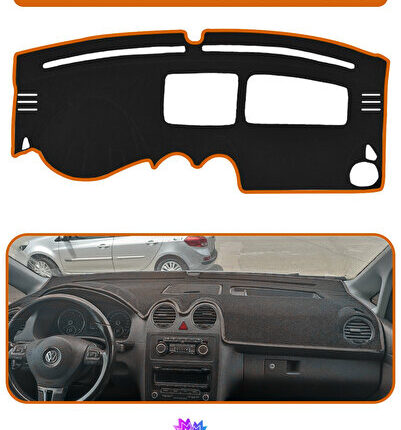 VOLKSWAGEN CADDY (2004-2015) Araca Özel Torpido Örtüsü | Ön Göğüs Kılıfı | Tam Koruma |B76
