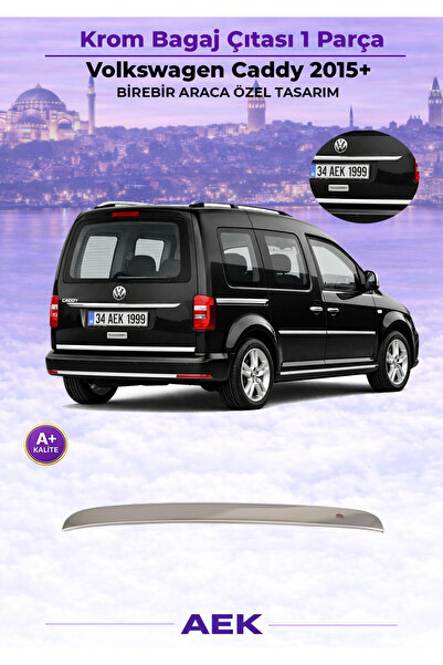 1_org_zoom-4998.jpg VOLKSWAGEN CADDY 2015+ ARACA ÖZEL KROM BAGAJ ÇITASI A+ - Görsel 1