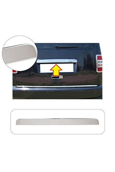 1_org_zoom-5017.jpg Volkswagen Caddy Uyumlu 2003-2010 Krom Bagaj Çıtası Paslanmaz Çelik - Görsel 1