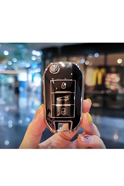 1_org_zoom-53.jpg Lüx Fiat Scudo Van 3 Buton Nano Sustalı Anahtar Koruma Kılıfı Siyah Gold Altın Renk 1.ci Kalite - Görsel 1
