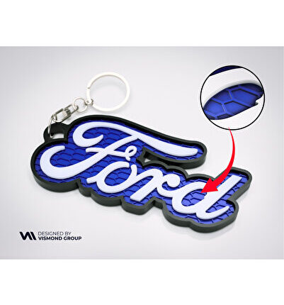 Mavi Ford Anahtarlık