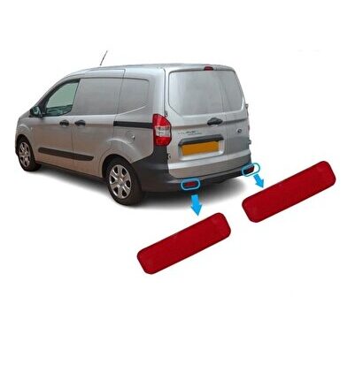 Ford courier Sağ Sol arka tampon reflektörü takım takım 2014-2020