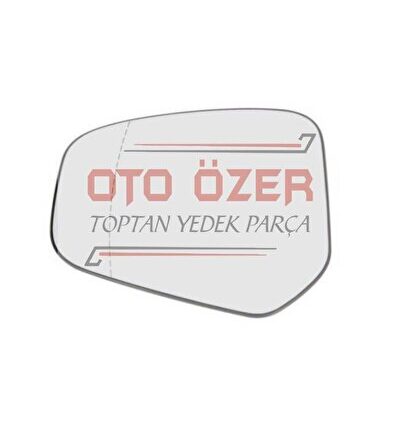 Ford Courier Ayna Camı Sol Isıtmalı Rezistanslı Asferik 2014 - 2023 Model Uyumlu