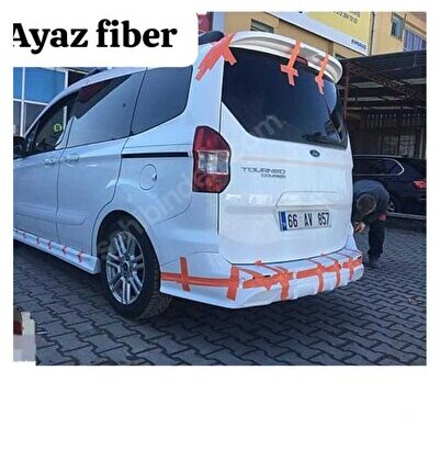 FORD COURİER ARKA TAMPON EKİ KARLIK FİBER BOYASIZ Uyumlu