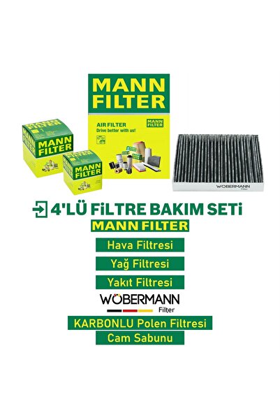 1_org_zoom-6491.jpg Wöbermann+Mann Ford Transit Courier 1.5 1.6 Tdci Filtre Bakım Seti 2014-2018 4KP - Görsel 1
