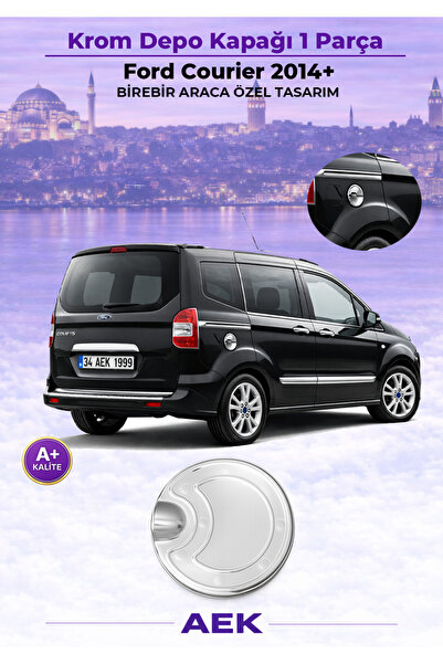 1_org_zoom-6813.jpg FORD COURİER 2014-2023 ARACA ÖZEL KROM DEPO KAPAĞI A+ - Görsel 1