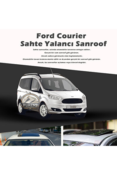 1_org_zoom-6863.jpg Ford Courier Parlak Siyah Yalancı Çakma Sahte Sunroof - Görsel 1