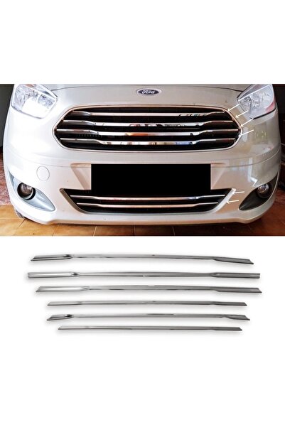 1_org_zoom-6869.jpg Ford Courier Krom Ön Panjur 6 Parça 2014-2017 Arası P,çelik (İNCE) - Görsel 1