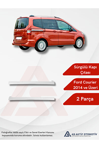 1_org_zoom-6934.jpg Sürgülü Kapı Çıtası 2 Parça Ford Courier Van 2014 ve Üzeri Uyumlu Krom Paslanmaz Çelik - Görsel 1
