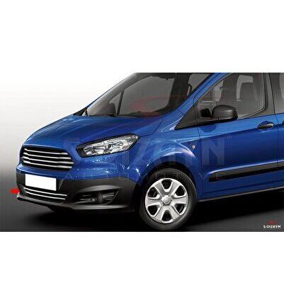 Ford Courier Uyumlu Krom Ön Tampon Çıta 2 Parça. Orj Model Geniş Model 2014-2017
