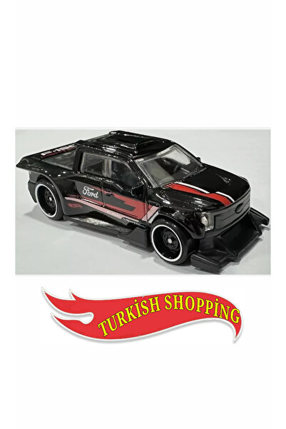 1_org_zoom-7378.jpg 1/64 Ölçek Ford F-150 Lightning Custom Siyah Pikap - Görsel 1