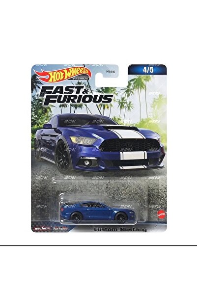1_org_zoom-7442.jpg Mattel Premium Fast and Furious Custom Ford Mustang Hızlı ve Öfkeli Oyuncak Araba Tekli - Görsel 1