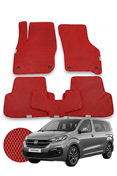 1_org_zoom-75.jpg Fiat Scudo 2022 ve sonrası Uyumlu Premium Eva Oto Paspas Özelleştirilebilir Kenar Rengi - Kırmızı - Görsel 1
