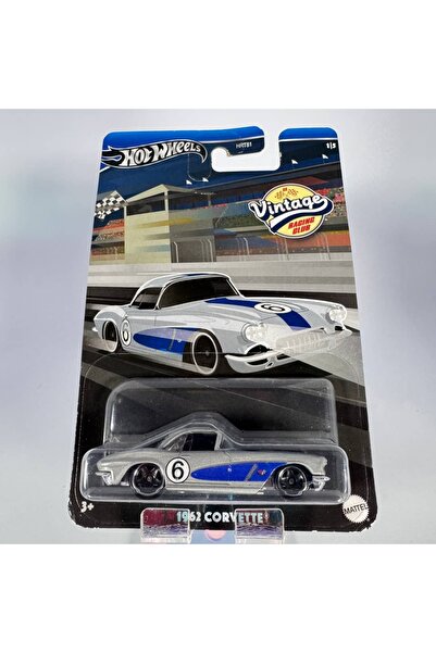 1_org_zoom-7842.jpg 1962 CORVETTE VINTAGE #1 1:64 Model Arabalar - Silver Series - Görsel 1