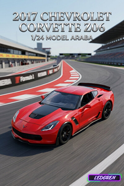 1_org_zoom-7856.jpg 2017 Chevrolet Corvette Z06 Araba 1/24 Diecast Koleksiyon Maket Model Araba - Görsel 1