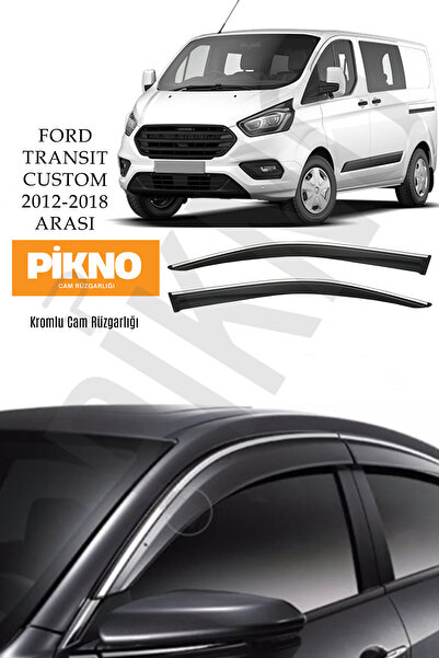 1_org_zoom-7958.jpg Ford Transit Custom 2012-2018 Arası Kromlu Cam Rüzgarlığı 2'li Set A+ Plus - Görsel 1