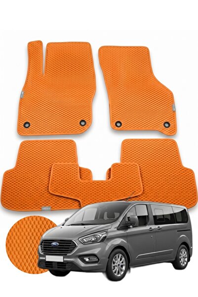 1_org_zoom-7994.jpg Ford Tourneo Custom 2023 ve sonrası Uyumlu Premium Eva Oto Paspas Özelleştirilebilir Kenar Rengi - Turuncu - Görsel 1
