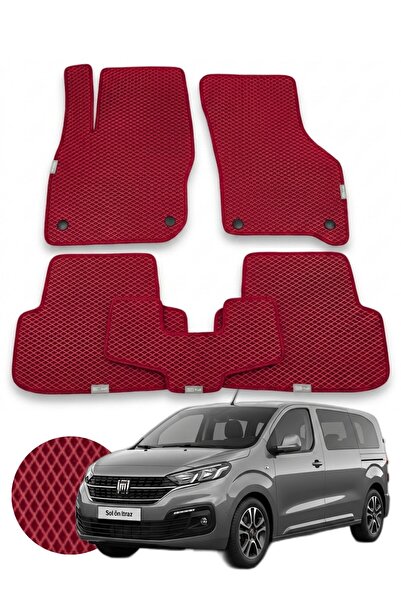 1_org_zoom-80.jpg Fiat Scudo 2022 ve sonrası Uyumlu Premium Eva Oto Paspas Özelleştirilebilir Kenar Rengi - Bordo - Görsel 1