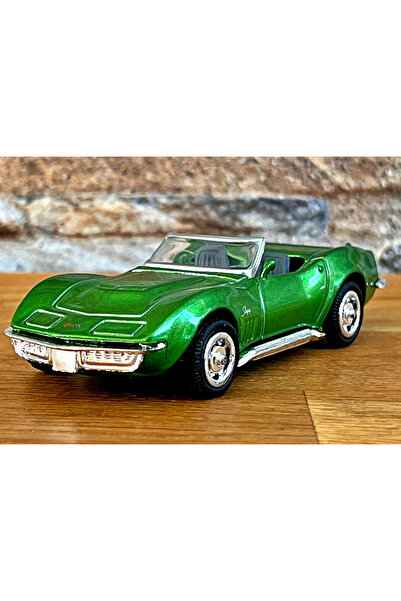 1_org_zoom-8137.jpg 1:43 Ölçekli Lisanslı Metal Retro Amerikan Arabaları - Chevrolet Corvette 1969 - 10 CM - Görsel 1