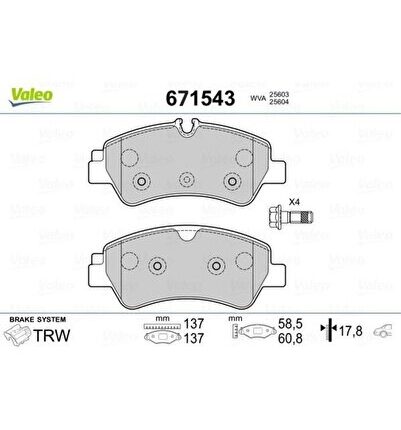 DEPOMIX ARKA BALATA FORD TOURNEO CUSTOM-TRANSIT CUSTOM 2.2 (151839) TDCI 12