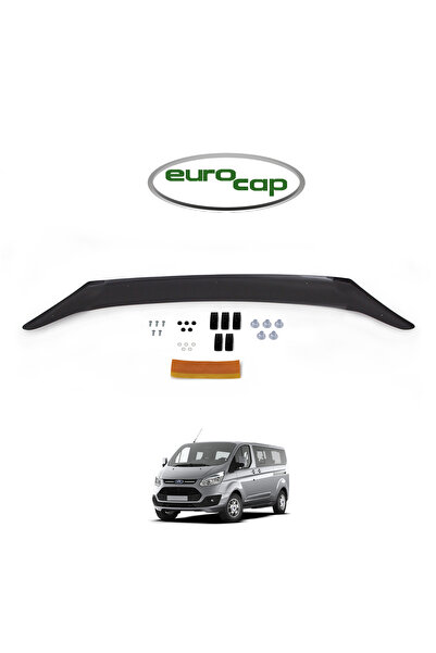 1_org_zoom-8522.jpg Ford Tourneo Custom Ön Kaput Koruma Rüzgarlığı 3mm Akrilik Abs Parlak Siyah Deflektör 12-17 - Görsel 1
