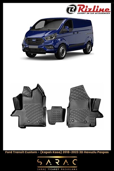 1_org_zoom-8844.jpg Ford Transit Custom (KAPALI KASA) 2022 Model 3d Havuzlu Paspas - Görsel 1