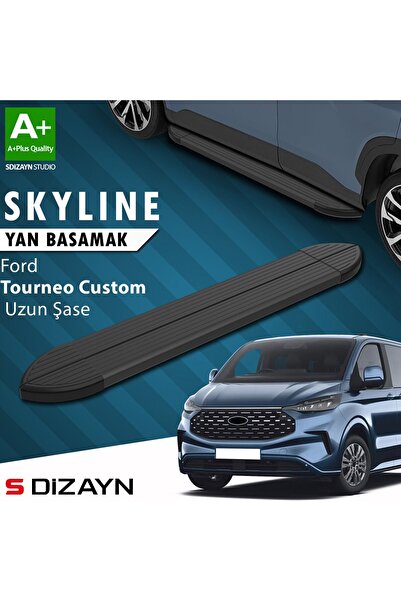 1_org_zoom-9047.jpg S-Dizayn Ford Tourneo Custom 2 Skyline Siyah Yan Basamak 223 Cm 2023 Üzeri A+ Kalite - Görsel 1