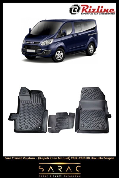 1_org_zoom-9140.jpg Ford Transit Custom (KAPALI KASA) 2018 Model 3d Havuzlu Paspas - Görsel 1