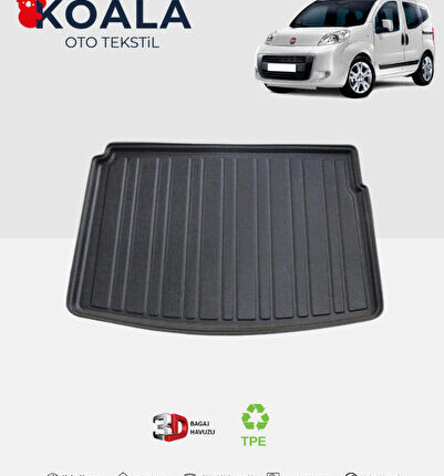 Fiat Fiorino Combi (Halı Bagaj Koltuklu Van) (2008 ve Sonrası) 3d Bagaj Havuzu